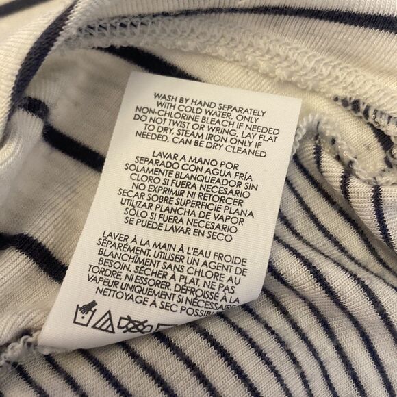 CAbi Pivot Tee Striped Oversized Top Style# 3806 Hi-Lo Tunic Fit Size Medium - Picture 6 of 7